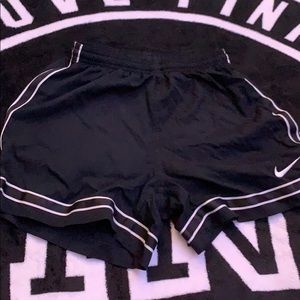 nike shorts with white embroidery